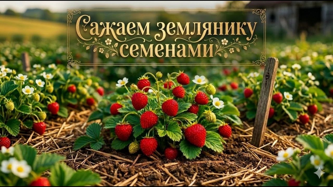 Сажаем землянику &ndash; Барон Солемахер/Strawberry &ndash; Baron Solemacher.