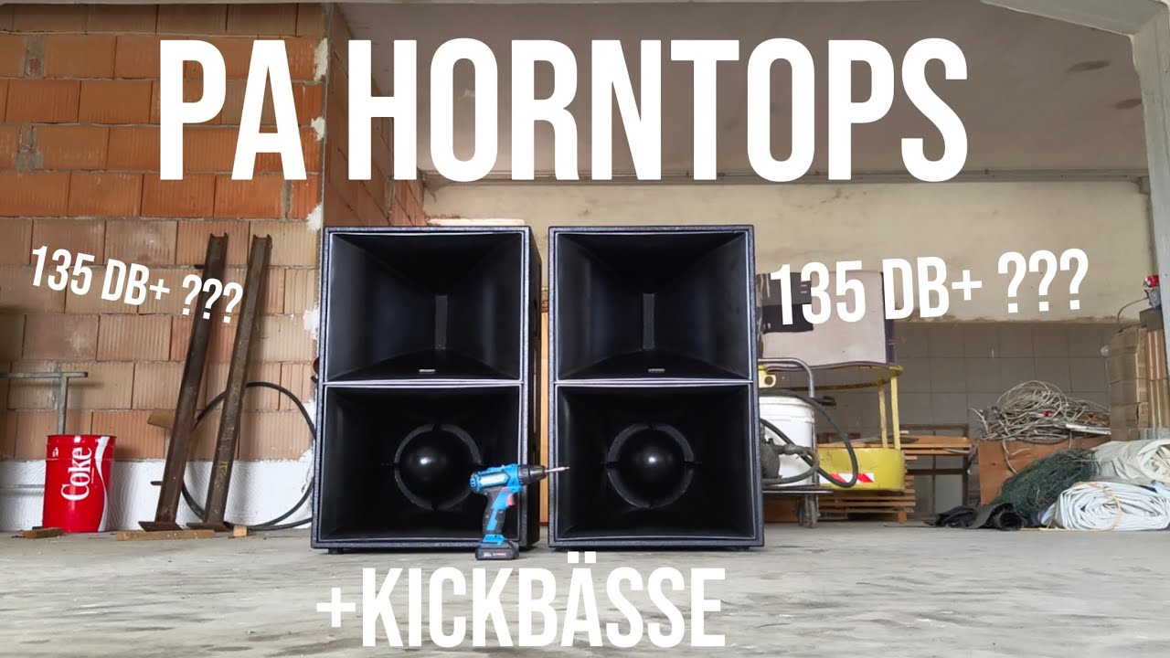 PA ANLAGE | OUTLINE Horntops + Kickbässe | B&C DE/Pe | CVR DSP | Neue Anschaffung mit Test | 3