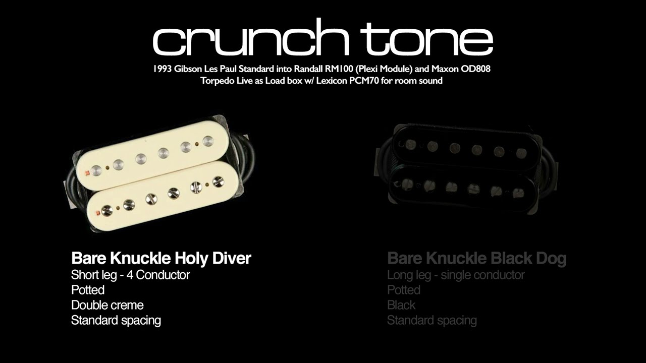 Bare Knuckle Pickups - HOLY DIVER vs BLACK DOG Comparison + Playthrough