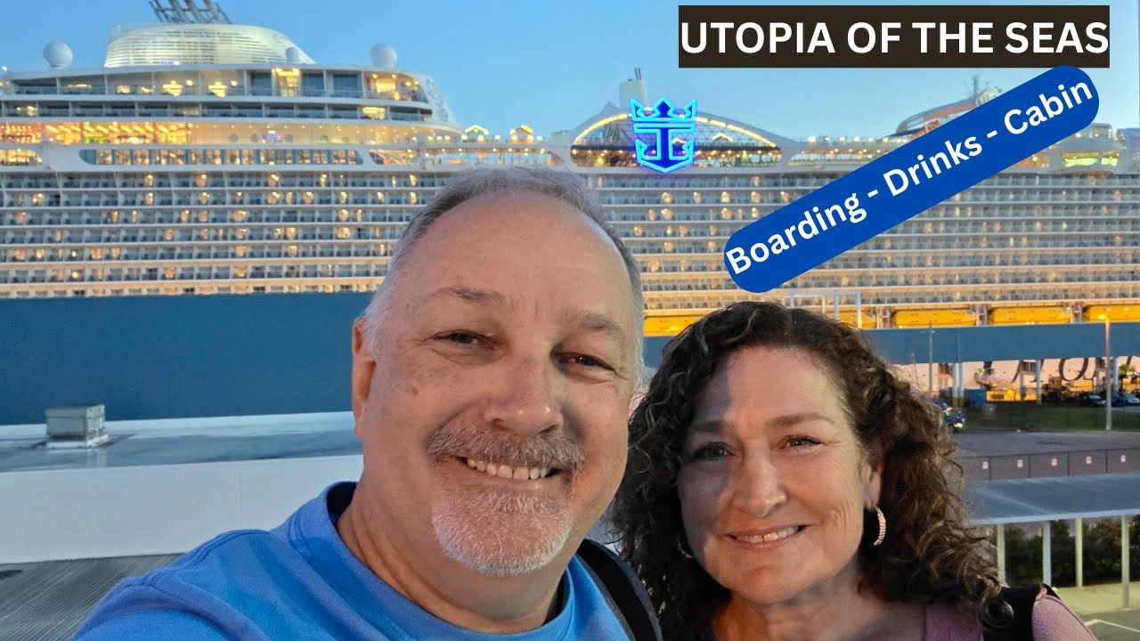 «Утопия морей» | Посадка на борт - Напитки - Экскурсия по каюте #royalcaribbean