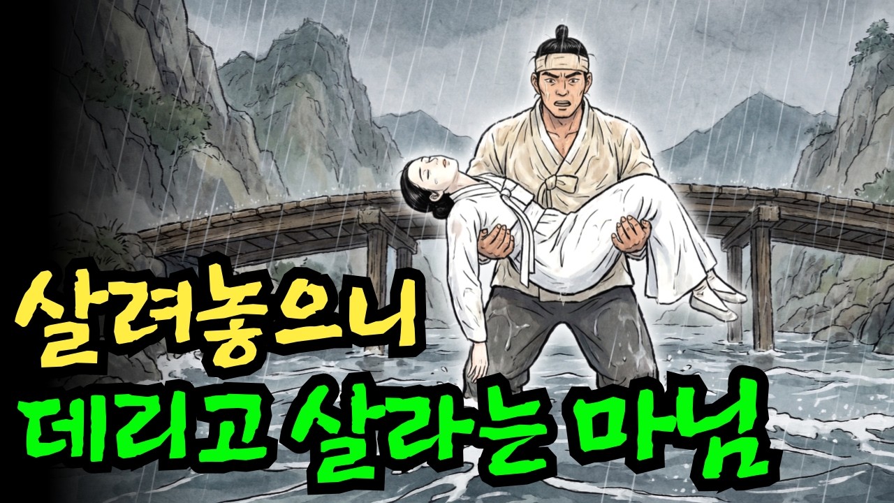 물에 빠진 마님 구해줬더니 뺨 때리고 데리고 살라는 마님 | 야담 옛날이야기 오디오북 전설 민담 사연