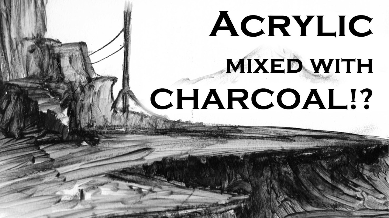 Painting with Acrylic & Charcoal