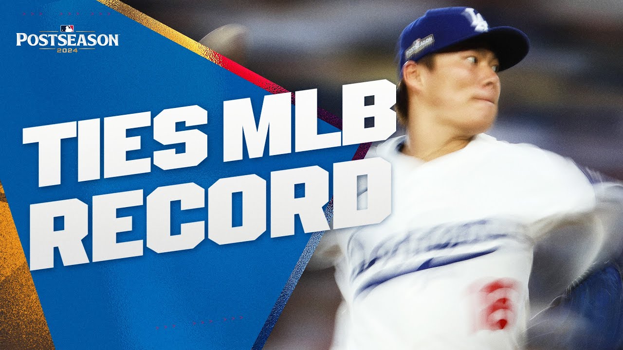 DODGERS TIE MLB RECORD with 33 CONSECUTIVE SCORELESS INNINGS during the Postseason!