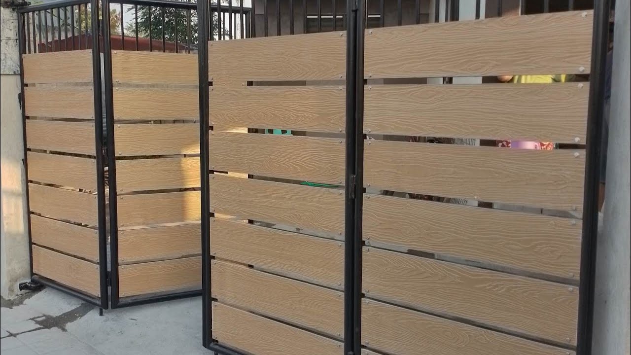 how to make a g.i pipe gate with hardie plank or fiber cement board.#panogumawanggate