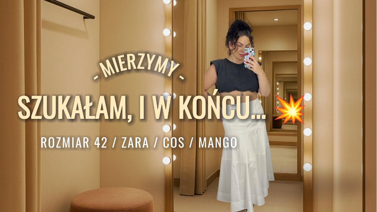IDEALNA biała spódnica na rozmiar 42?! ZARA / COS / Mango – mierzymy!💥
