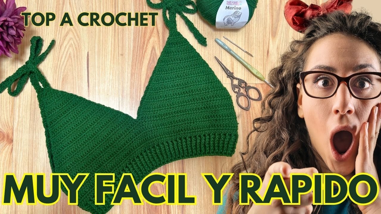 LOS VENDO POR DOCENA 🤩 | TOP A CROCHET FÁCIL Y MUY RAPIDO