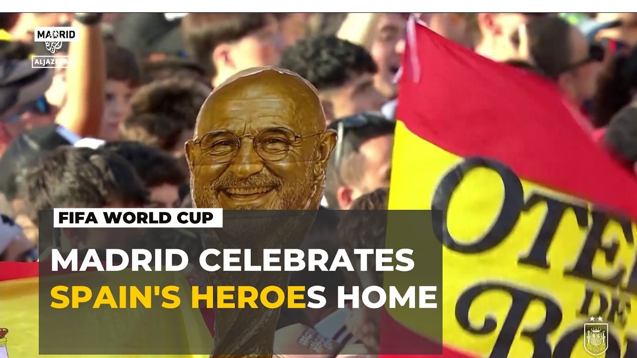 Spain: World Cup winners celebrate with a victory parade in Madrid