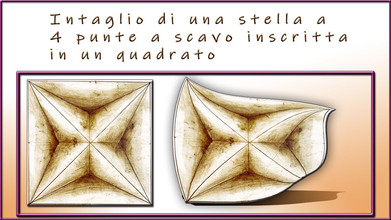 Scolpire una stella a 4 punte incassata.wmv