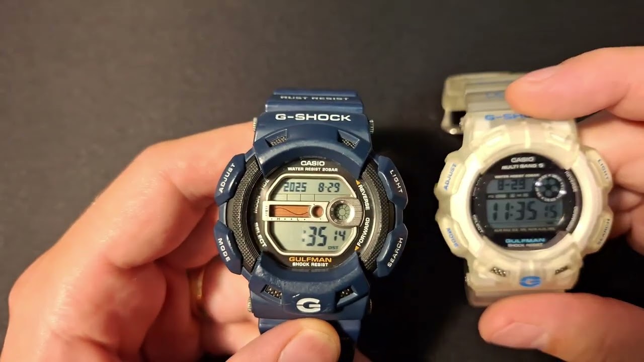 Jak ustawić Casio G-Shock Gulfman G-9100? Ustawienia godziny i strefy