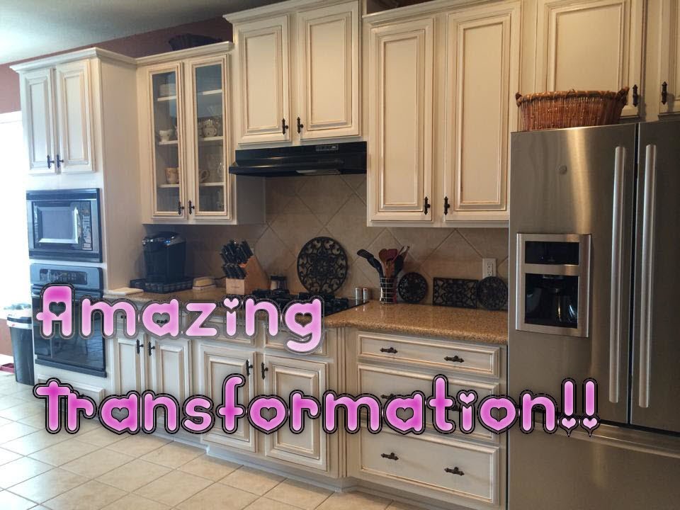 Faux Glaze Finishing Kitchen Cabinets With HVLP gun: How to Paint Oak Cabinets White