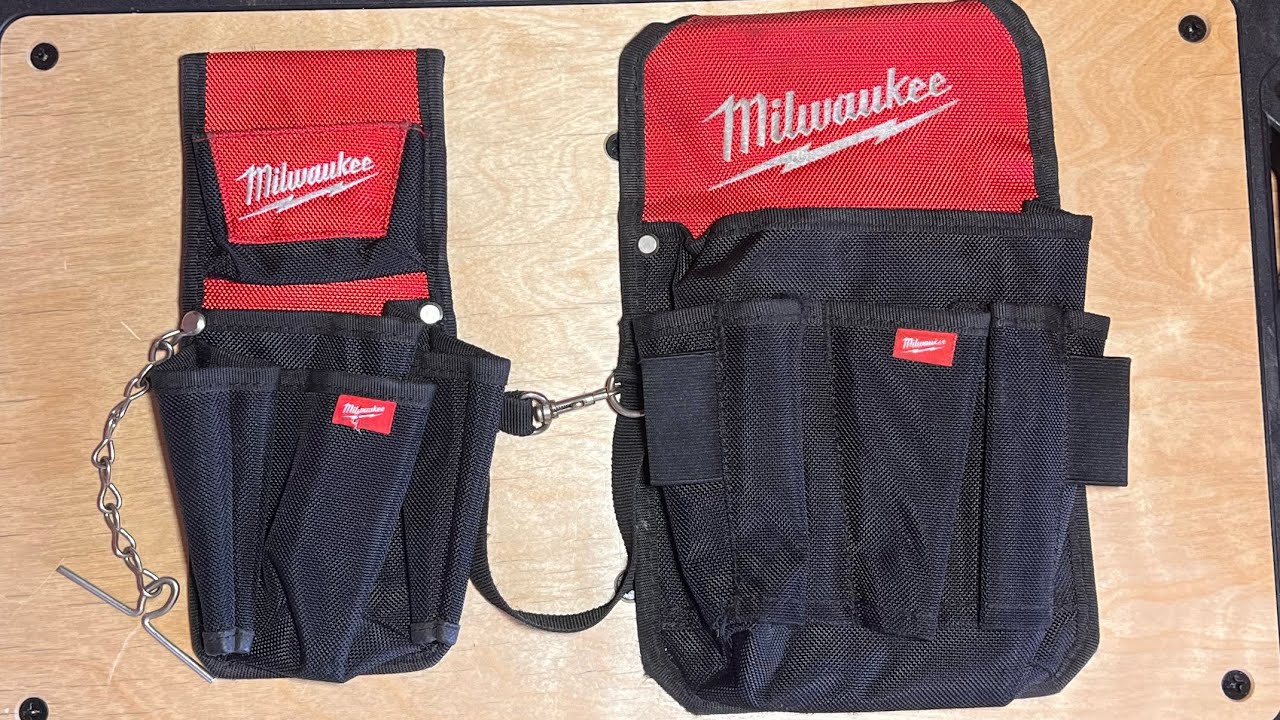 Milwaukee 7-Pocket Compact Utility Pouch and 9-Pocket Utility Pouch