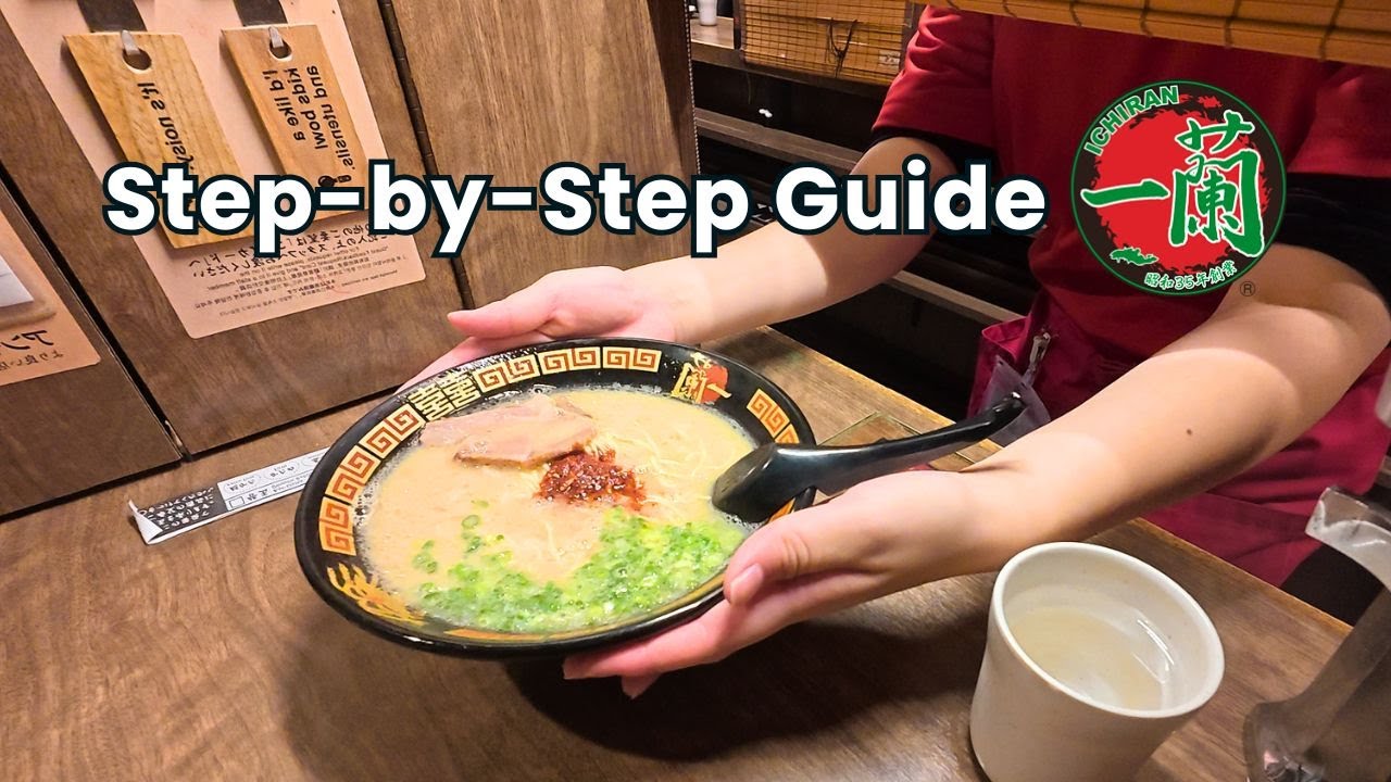 How To Eat Ichiran Ramen (Step 1 to 11)