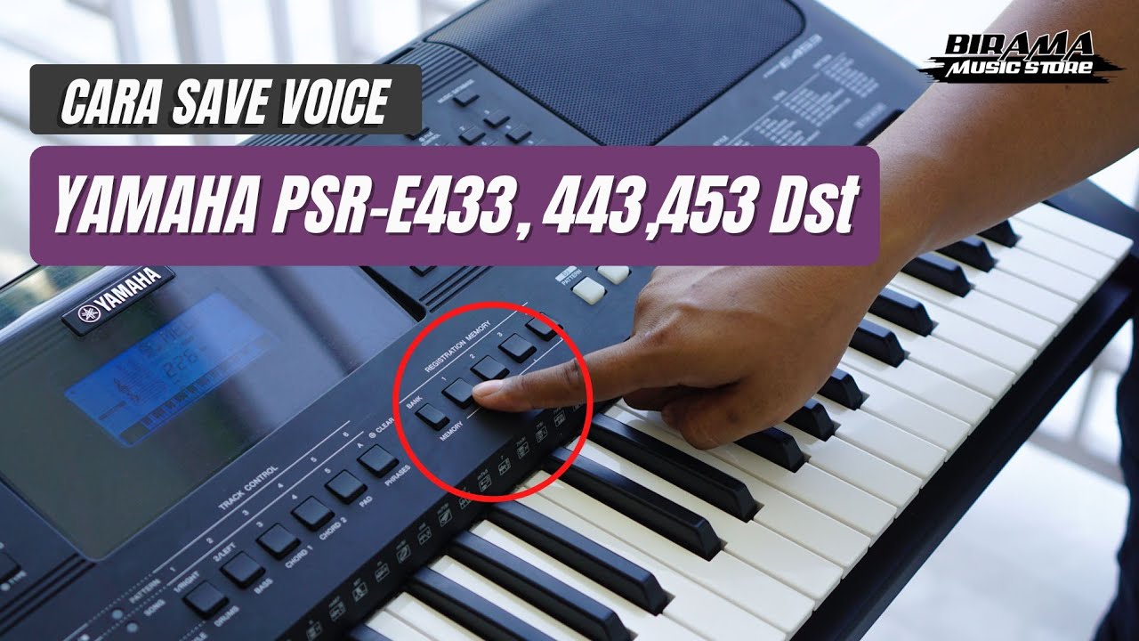 TIPS...!! Cara save voice Yamaha psr E diregistrasi momori agar style tidak ikut pindah.