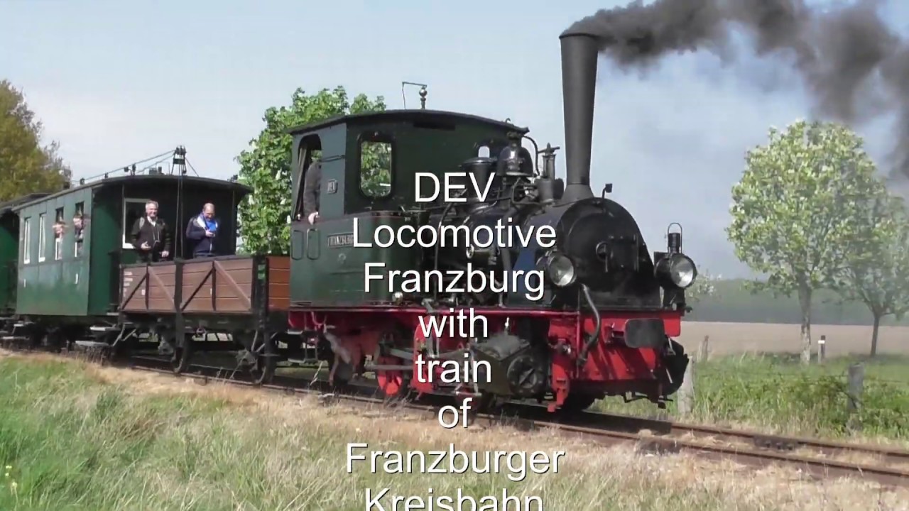 DEV Locomotive Franzburg with train of the Franzburger Kreisbahn