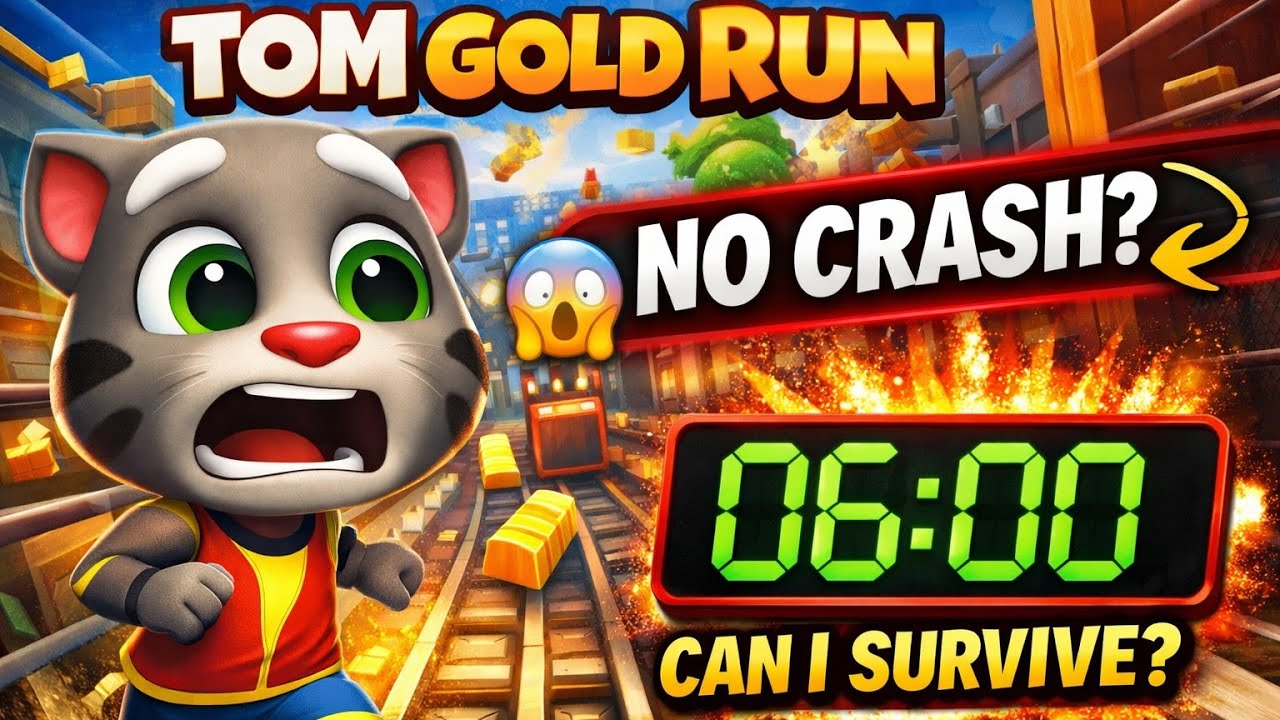 Tom Gold Run 6 Minute Challenge! 🔥 Can I Survive?