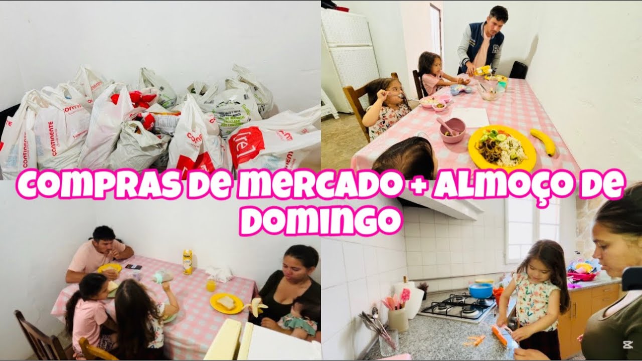 Fizemos  compras no supermercado + Café da manhã e Almoço de domingo, ela gosta de me ajudar 🥹