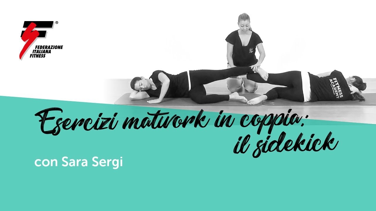 Esercizi di Pilates matwork a coppie: il sidekick, lezione di Sara Sergi