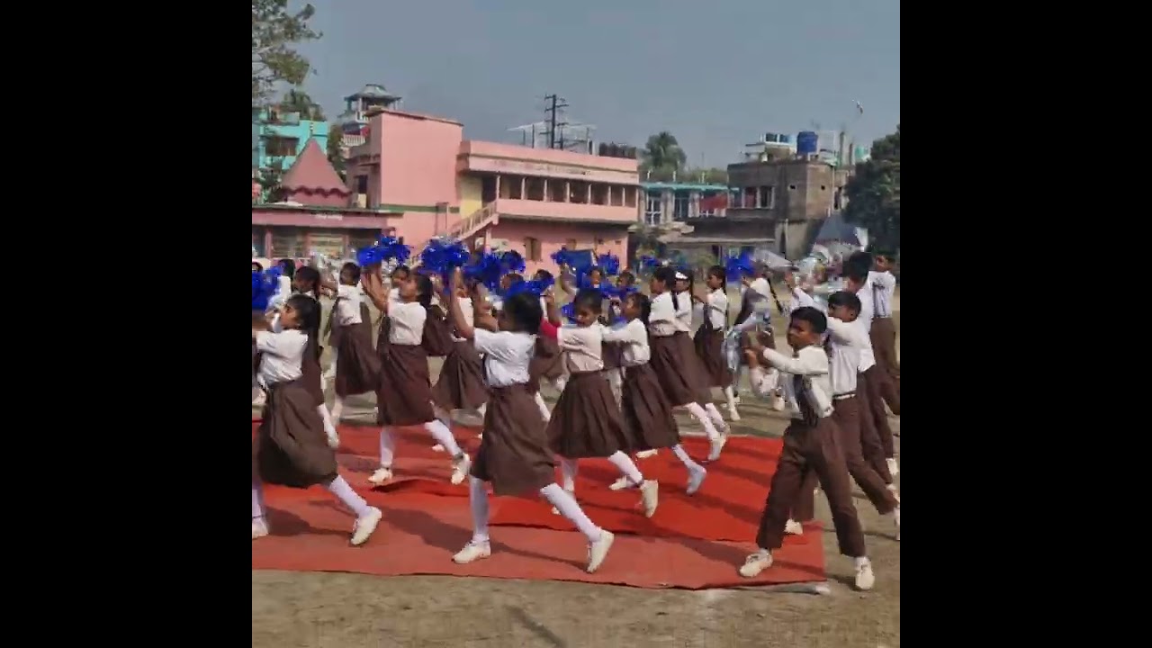 Drill Dance on annual sports Day Leningarh Siksha Niketan High School 