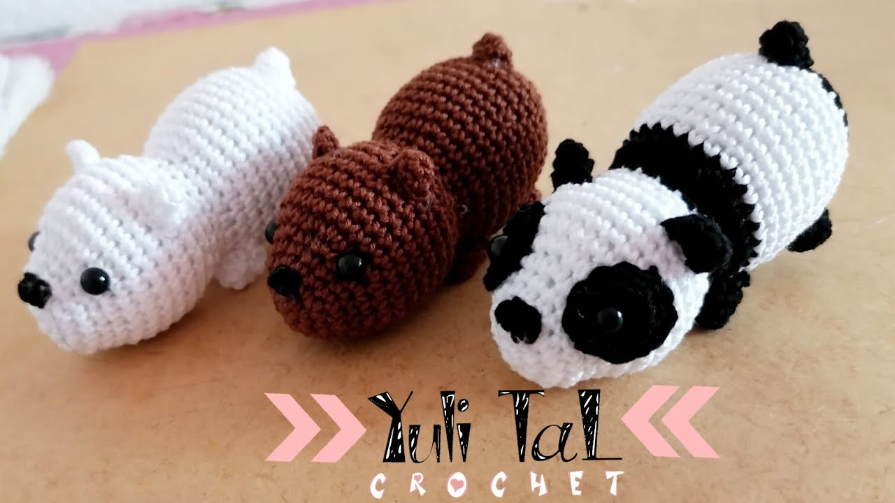 Osos escandalosos amigurumi/ llaveros fácil de hacer