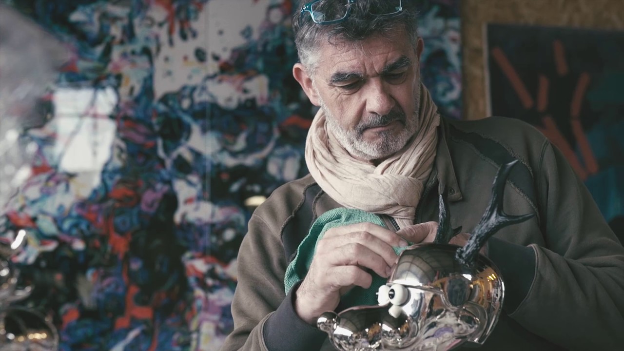 Michel SOUBEYRAND dans son atelier