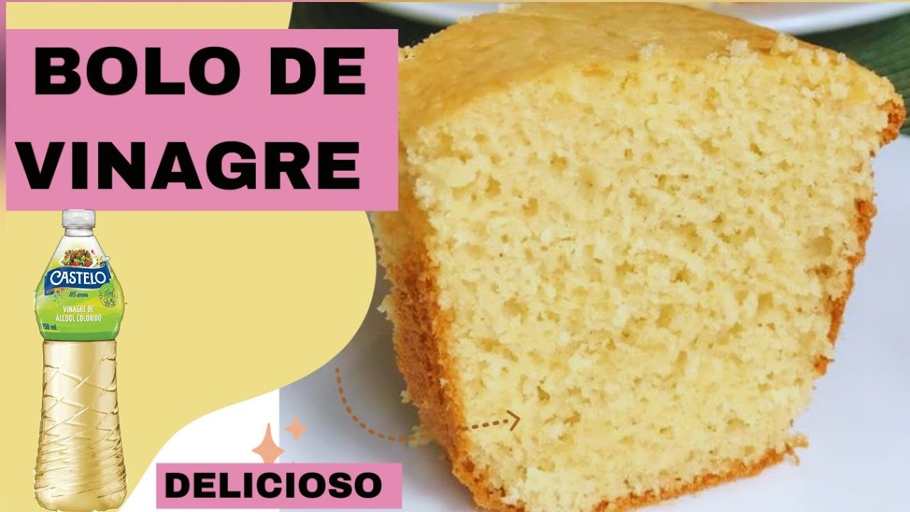 BOLO DE VINAGRE SUPER FOFINHO 😋