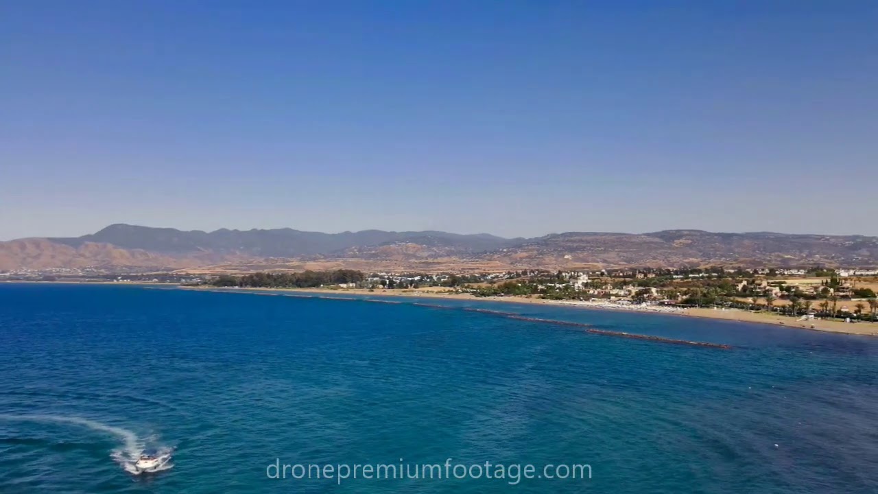 [Drone Footage]  Latsi (Latchi) marina harbour and surrounding beach | Paphos - Cyprus (011)