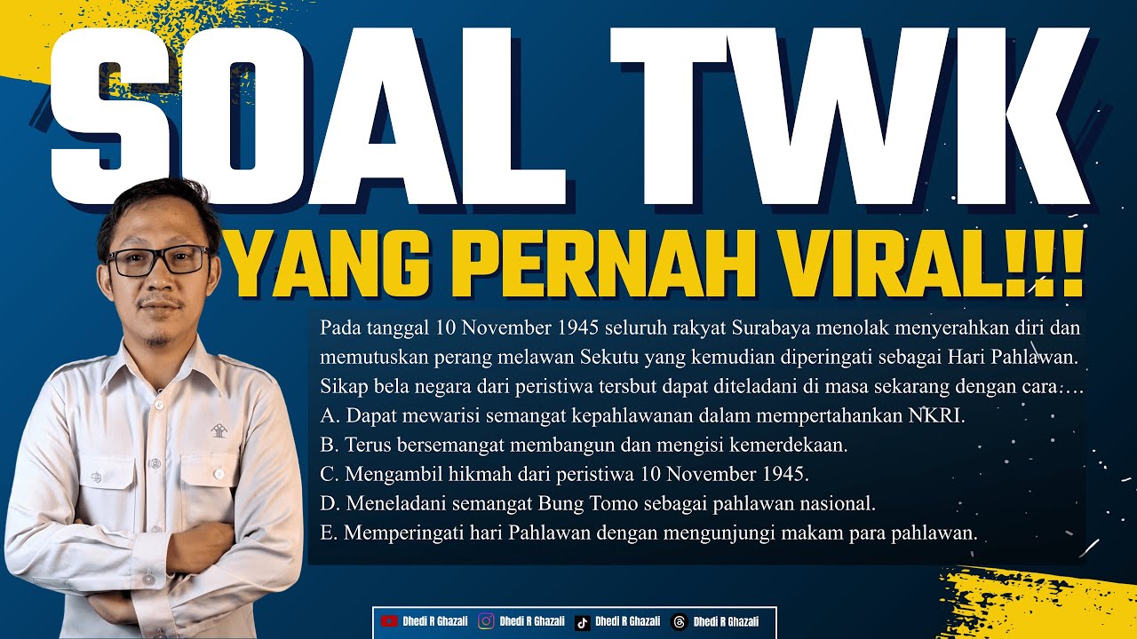 FOKUS TWK #42 - SOAL TWK CPNS YANG SEMPAT VIRAL!!!!