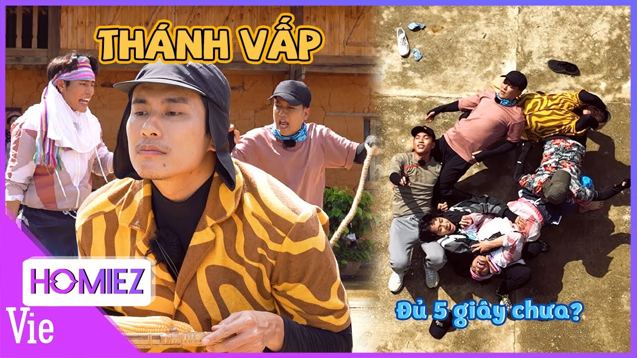 Cười xỉu Kiều Minh Tuấn là tội đồ VẤP DÂY liên tục, bị anh cả Trường Giang đè cấn chỗ ấy