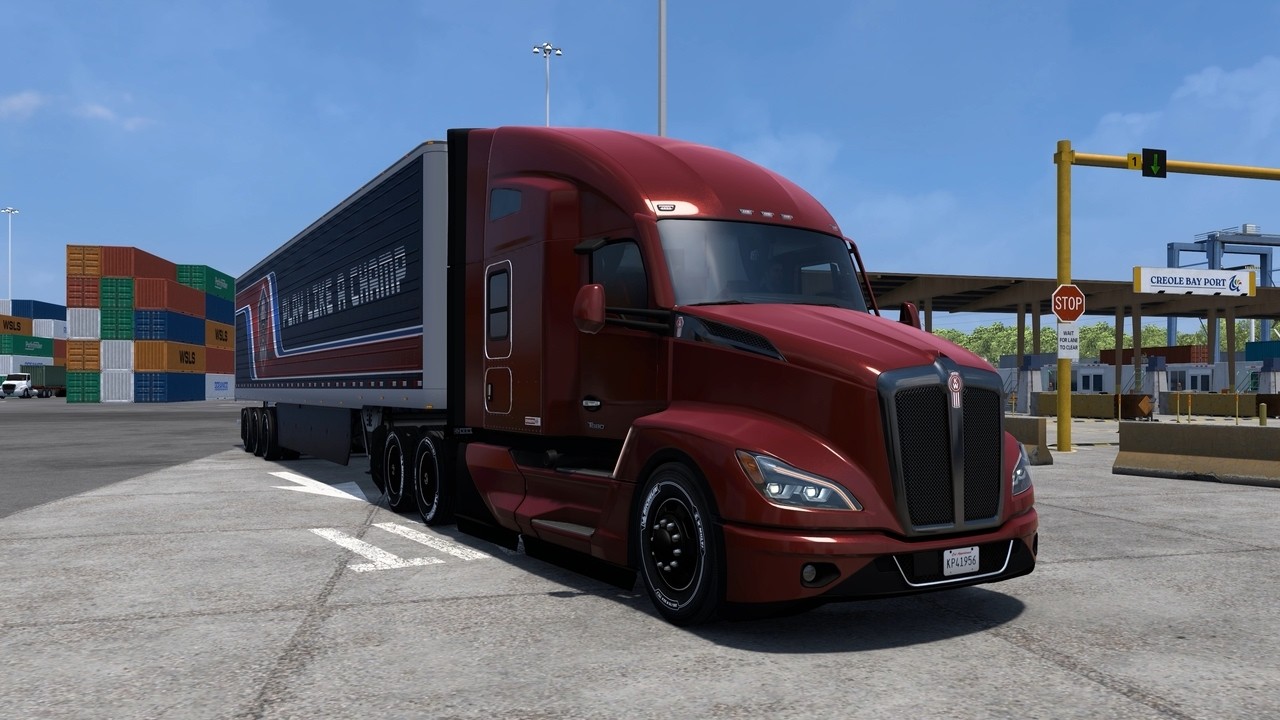 Kenworth T680 Louisiana 136km American Truck Simulator HORI Truck Control System