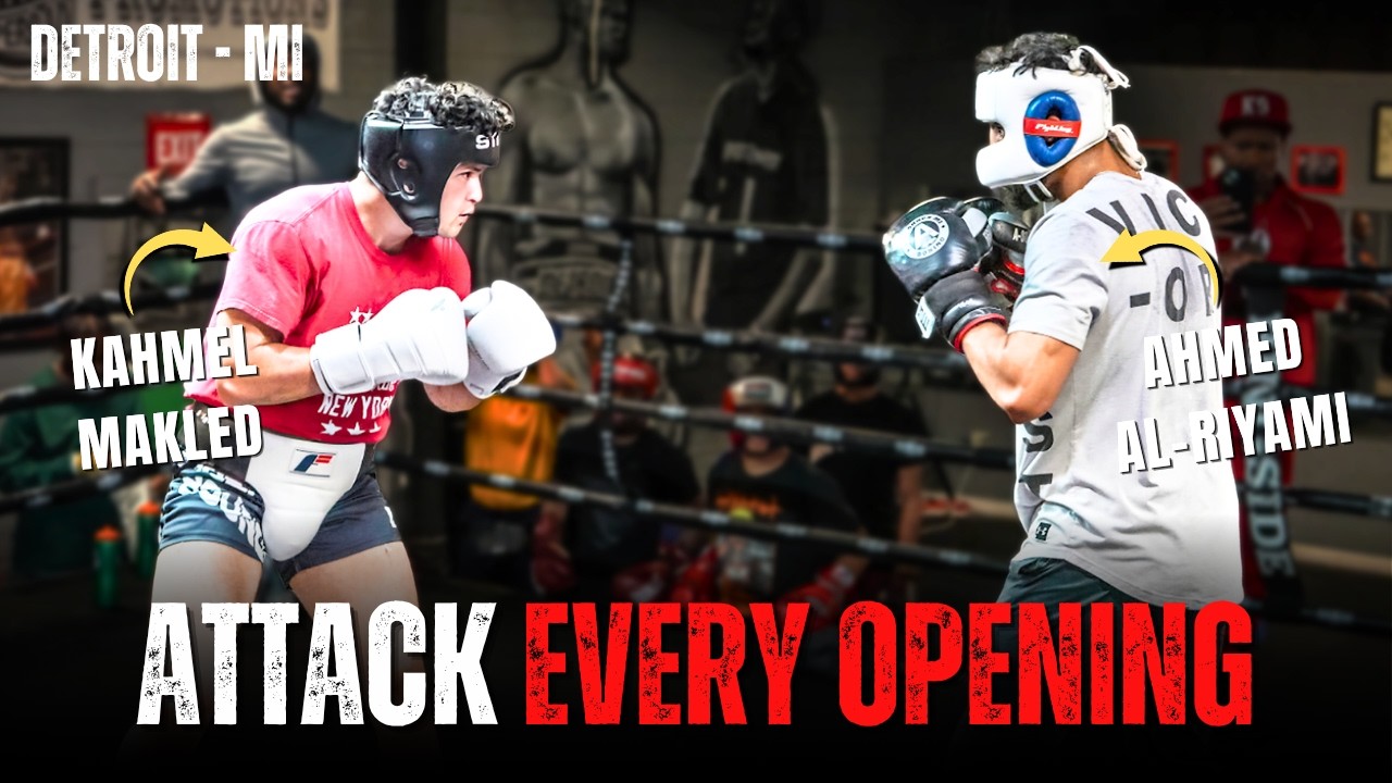 STINGING COUNTERS! Heavyweight Boxer Has CRAZY TIMING In Sparring!