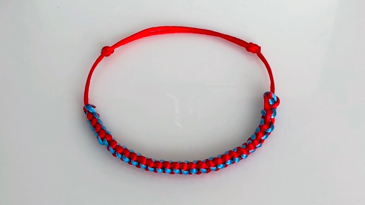 DIY | （Complete Version）Weave a double lock knot bracelet | Rainbow weaves