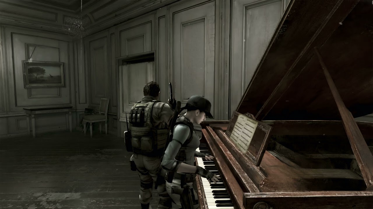 Resident Evil 5 Lost in Nightmares | Save Room Tribute | Slowed + Reverb + Rain [1 Hour Ambient]