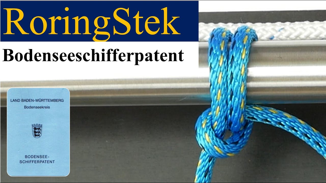 Roringstek Bodenseeschifferpatent Knoten, SegelnAG