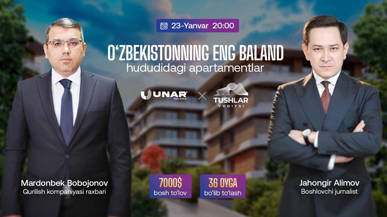 O&rsquo;zbekistoni eng baland hududidagi apartamentlar | UNAR