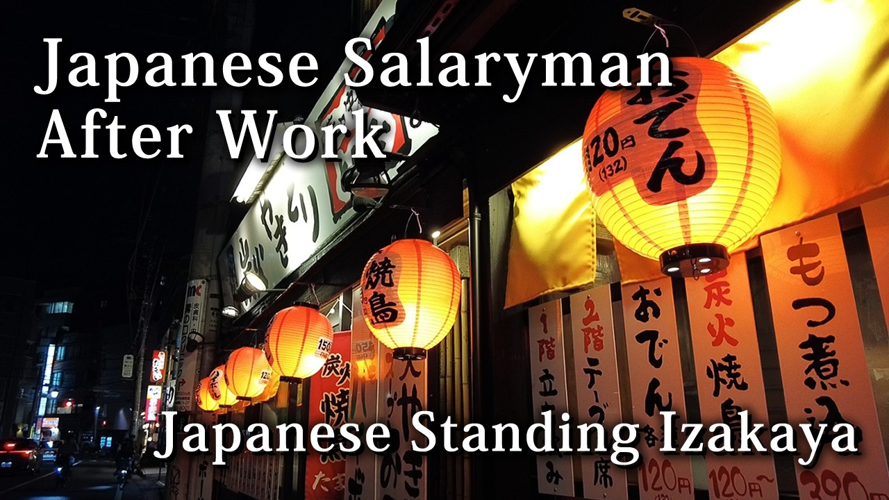 Japanese Standing Izakaya｜Tired Japanese salaryman after work