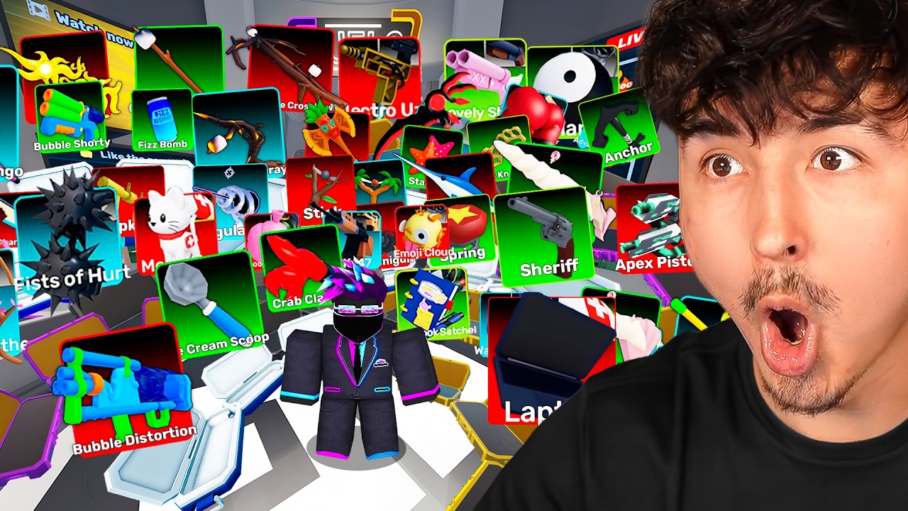 I did THE BIGGEST SKIN CASE UNBOXING in Roblox Rivals!