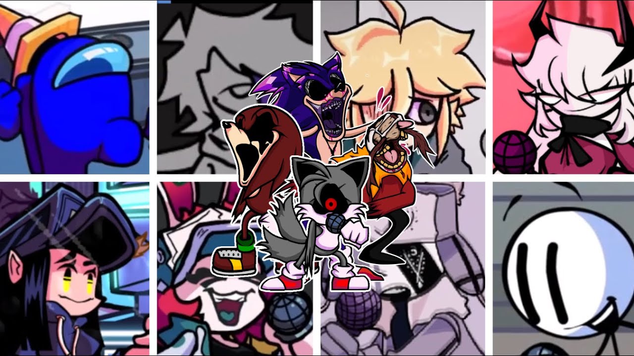 【FNF Collaboration BETADCIU】Triple Trouble But Every Turn A Different Character Is Used