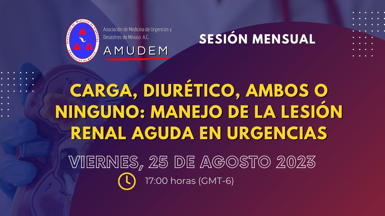 Carga, diurético, ambos o ninguno: manejo de la lesión renal aguda en urgencias