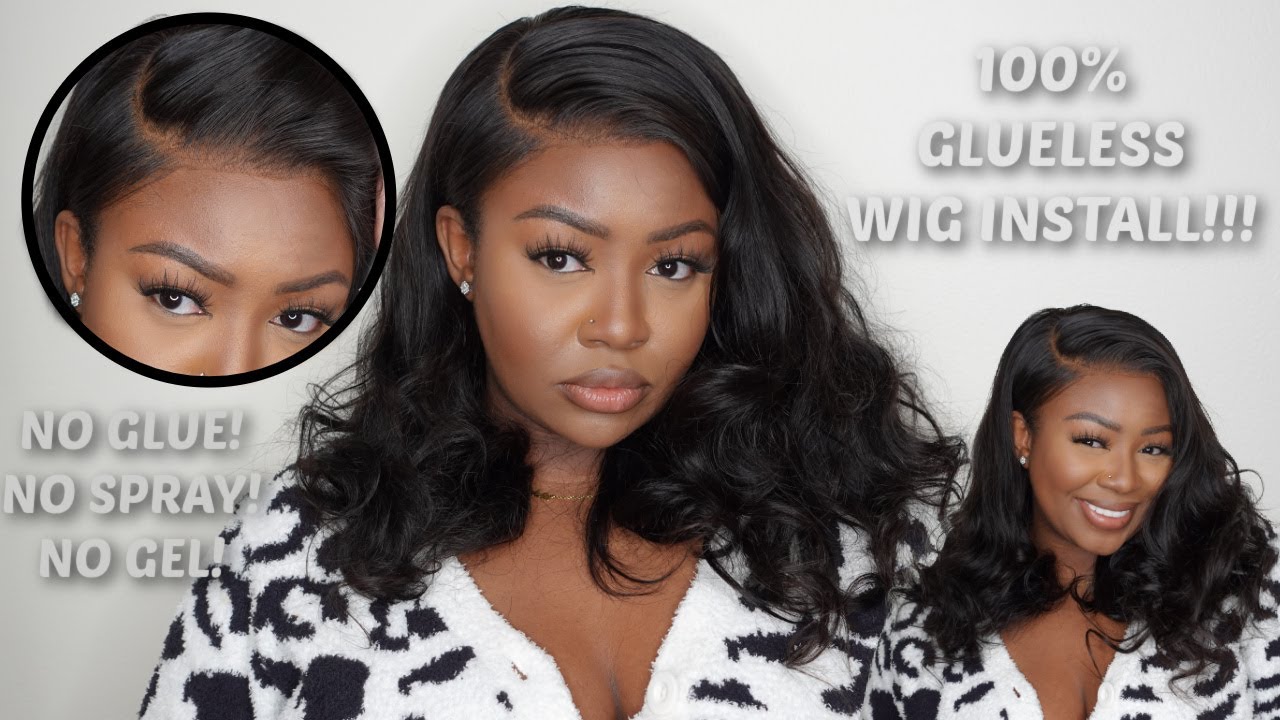 OMG!!! 100% GLUELESS 13*6  LACE WIG INSTALL | NO GLUE! NO SPRAY! NO GEL! | WESTKISS
