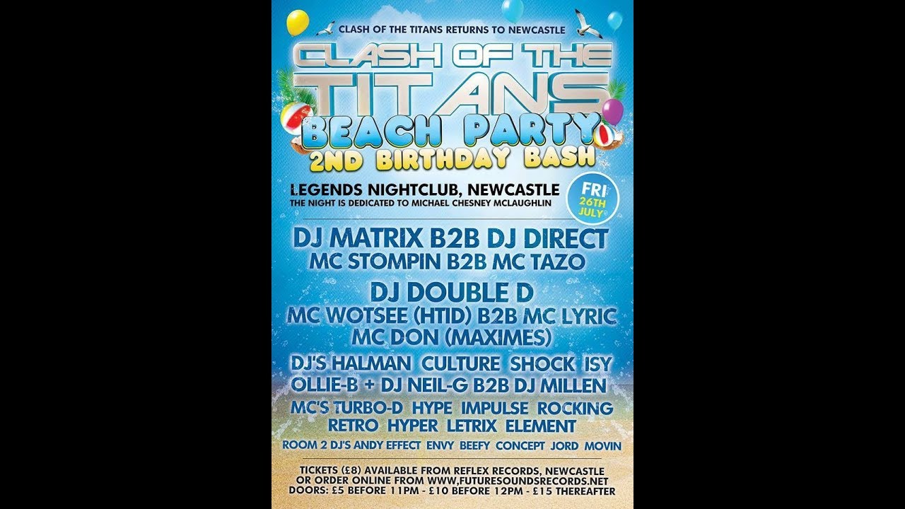 Dj's Halman & Ollie B Mc Hype B2B Retro @ Clash Of The Titans Beach Party 26.07.2013