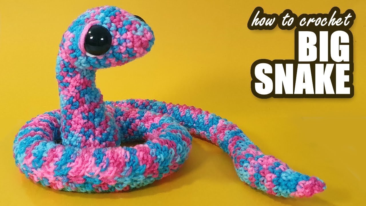 How to crochet a full-sized snake!