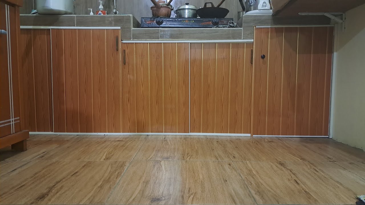 Cara Membuat Tutup Meja Dapur dengan PVC Plavon, dari nol sampai selesai serta cara potong dan rakit