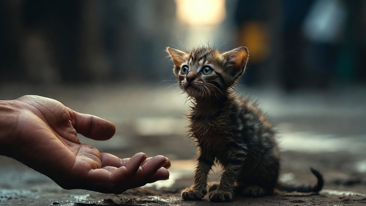 Парень Подобрал Необычного Котёнка. Ветеринар Взглянул и Тут же Вызвал Полицию