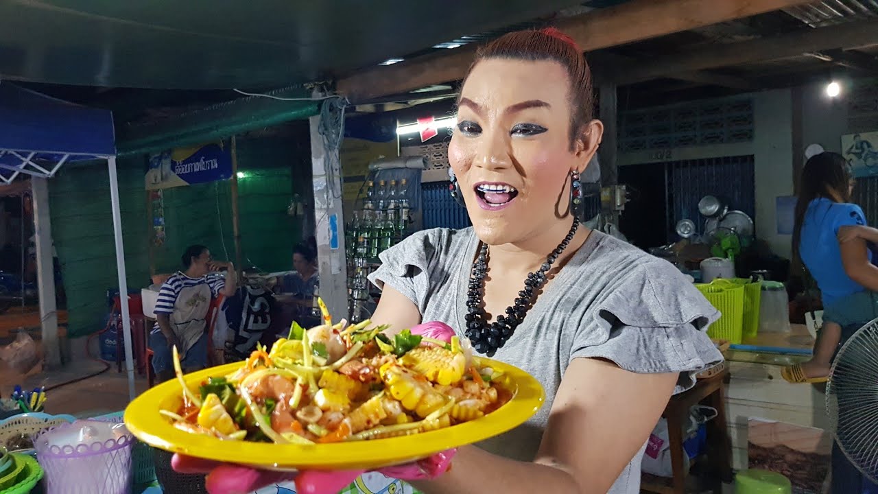 #ป้ากบยำ3แซ่บ เมนูใหม่..จานใหญ่มาก ยำแหนมสด ยำหมูหมักทอด น่ากินทุกเมนู Pakob new menu
