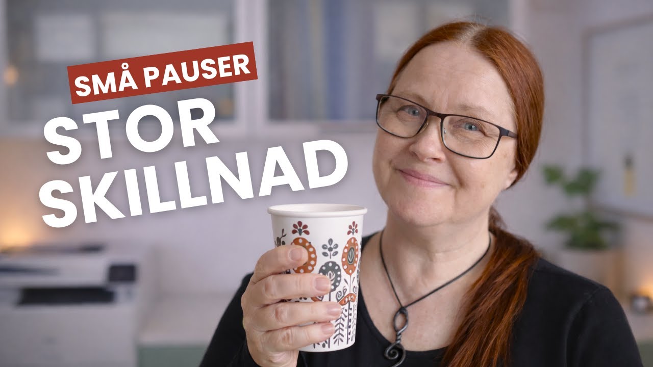 Varför korta pauser i arbetet är viktiga – och hur jag får dem att bli av