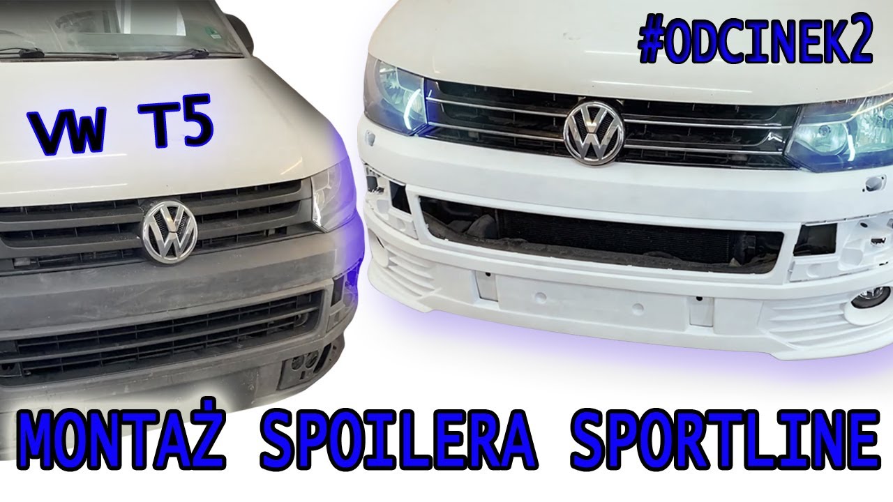 Montaż Dokładki Zderzaka Sportline VW T5 T5.1 | #2 Projekt Transporter