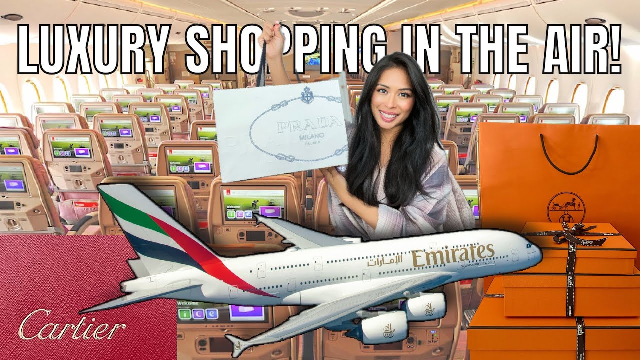 LUXURY DUTY FREE SHOPPING FROM 3000 FT IN THE AIR ✈️ DISCOUNT HERMES, CARTIER ON EMIRATES AIR DUBAI