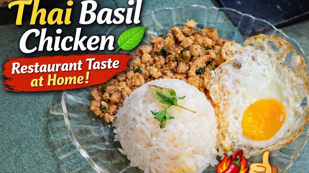 துளசி சிக்கன் 10 நிமிடத்தில் | Thai Basil Chicken 😋 | Easy Thai Chicken Tamil