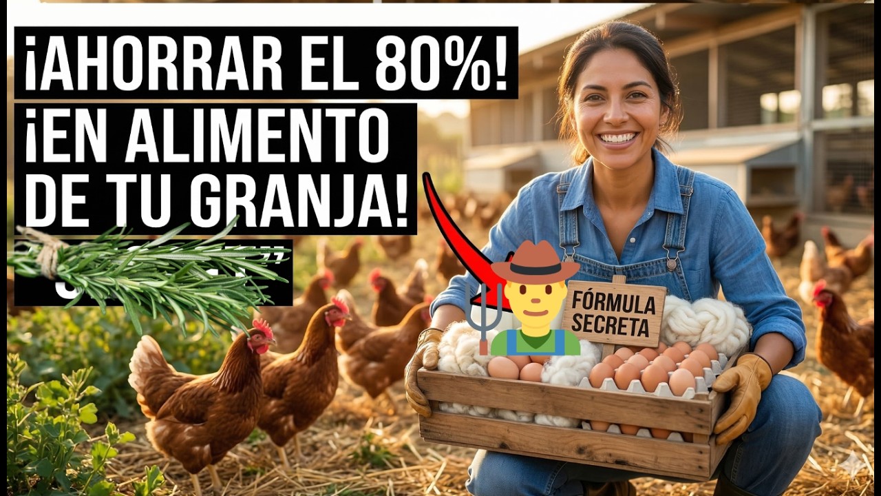 Cómo ahorrar el 80% en gastos DE ALIMENTO de tu granja DE GALLINAS