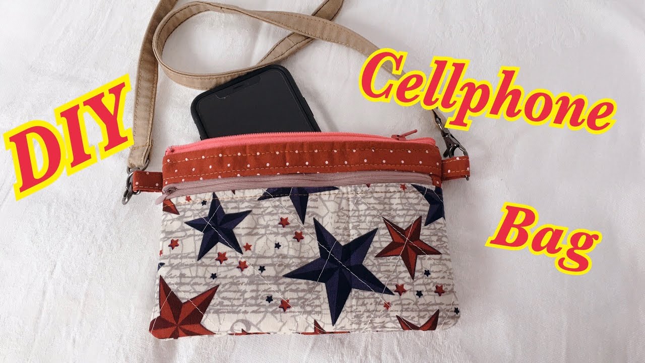 DIY 侧背小包/ 横的手机包/腰包/DIY  cell phone bag